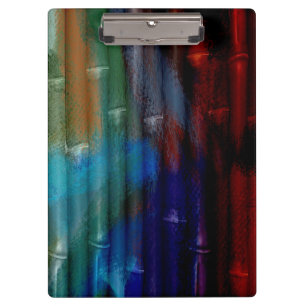 Porte-bloc Peinture au bambou acrylique