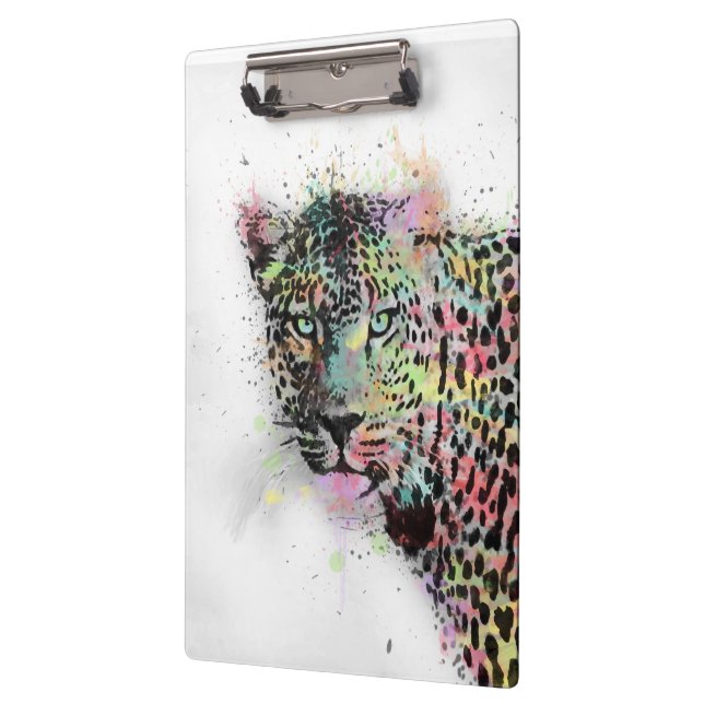 Porte-bloc peinture cool léopard d'aquarelle animal (Gauche)