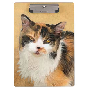 Porte-bloc Peinture de chat Calico - Cute Original Cat Art