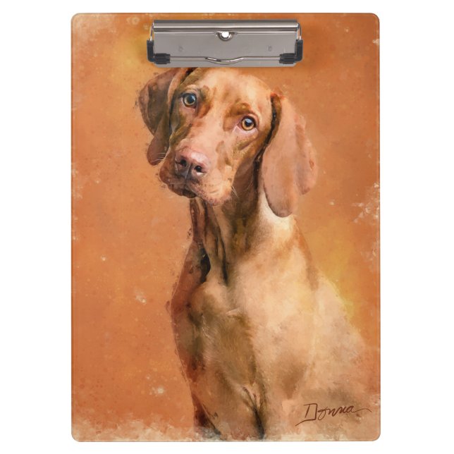 Porte-bloc Peinture de Chien de Vizsla en Hongrie (Devant)