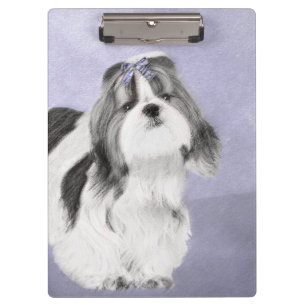 Porte-bloc Peinture de Chih Tzu - Beau art original de Chien