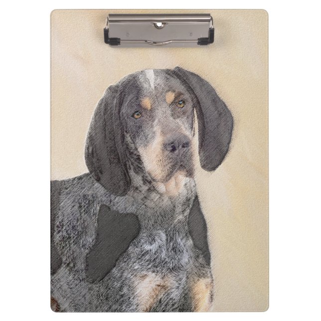 Porte-bloc Peinture de linge bluetick - mignon chien original (Devant)