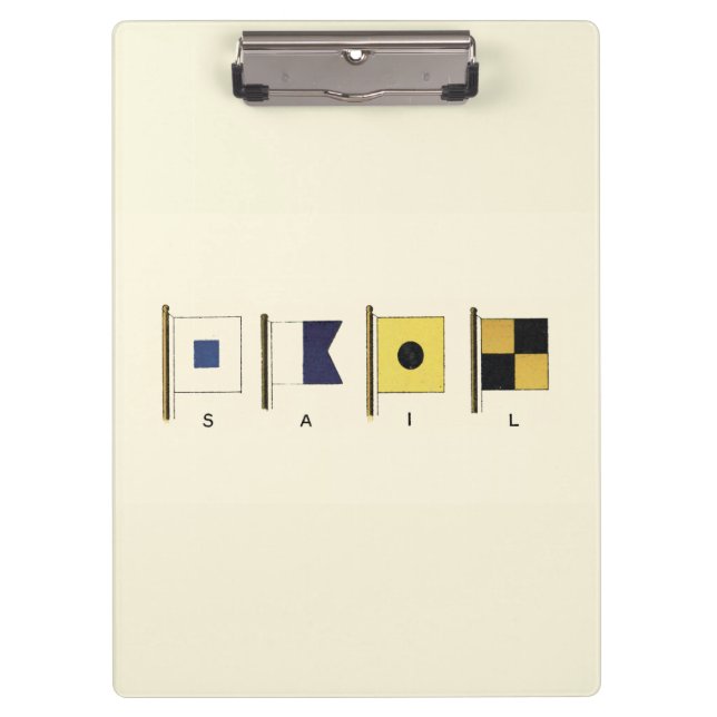 Porte-bloc Peinture de quatre drapeaux avec voile écrite sous (Devant)