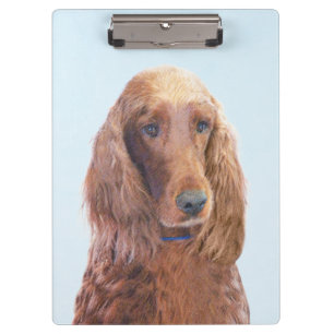 Porte-bloc Peinture de Setter irlandais - Joli art original d