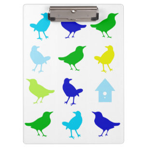 Porte-bloc Peinture des oiseaux colorés par Chariklia Zarris