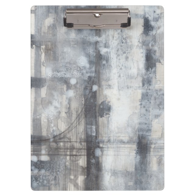 Porte-bloc Peinture grise contemporaine (Devant)