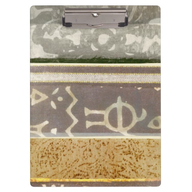 Porte-bloc Peinture tribale contemporaine de motif (Devant)