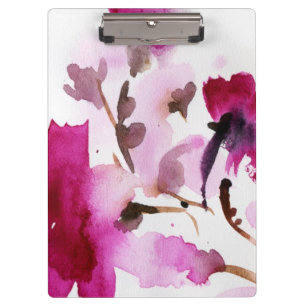 Porte-bloc Peintures florales abstraites 4 d'aquarelle