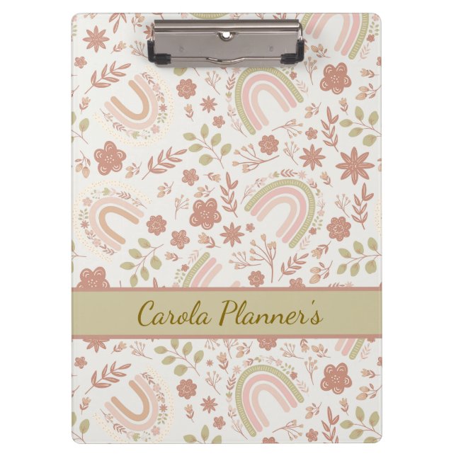 Porte-bloc Personalized Boho Rainbow  (Devant)