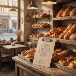 Porte-bloc personnalisé avec logo de boulangerie
