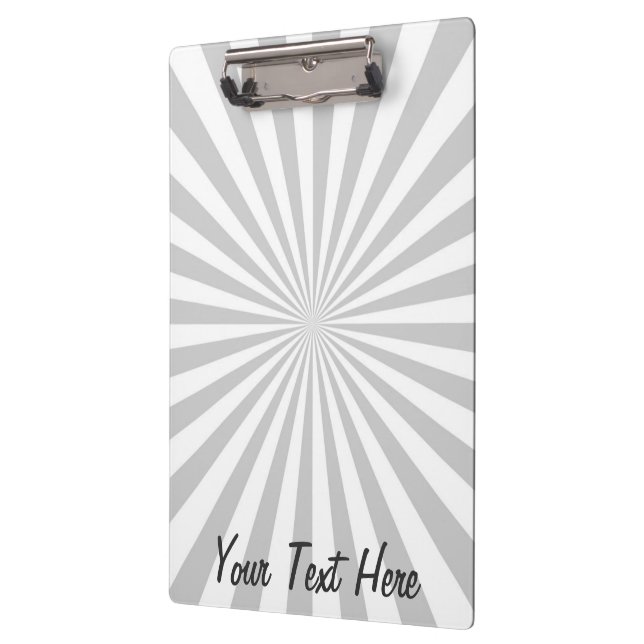 Porte-bloc Personnalisé Classic Grey Burst Personnaliser ceci (Gauche)