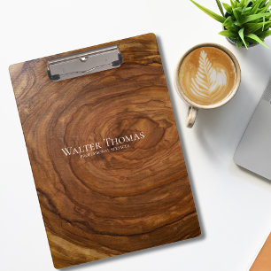 Porte-bloc personnalisé en bois moderne élégant