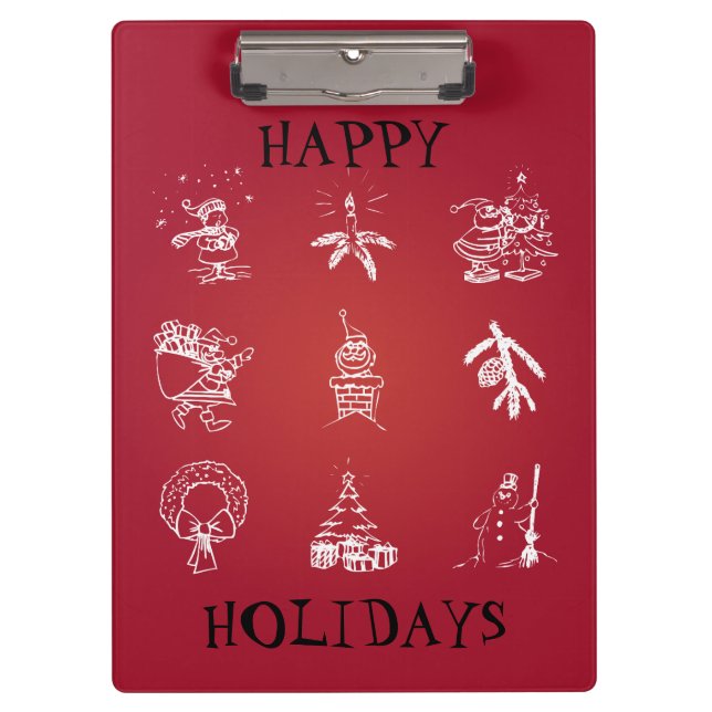 Porte-bloc Personnaliser Jolie conception de Noël (Devant)
