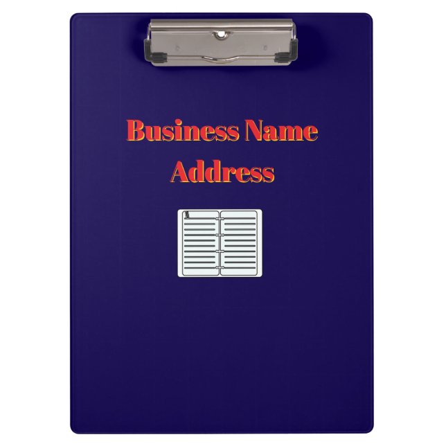 Porte-bloc Personnaliser Promouvoir l'adresse de nom d'entrep (Devant)