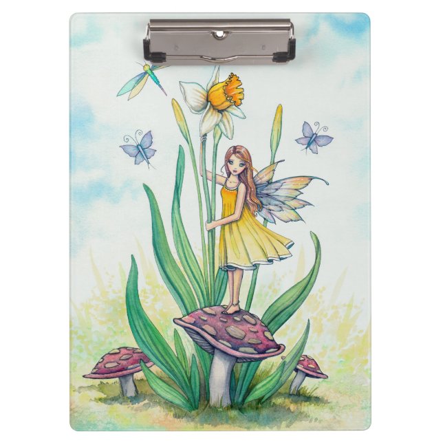 Porte-bloc Petite Daffodil Fairy Imaginaire Art (Devant)