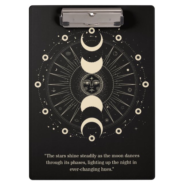 Porte-bloc Phases de nuit Lune et Starlit (Devant)
