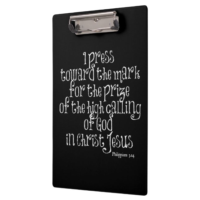 Porte-bloc Philippiens 3.14 Verse de la Bible (Gauche)