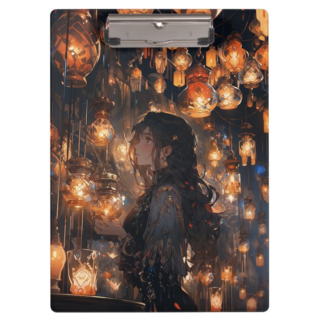 Porte-bloc Phoebe dans la salle des lanternes (Devant)