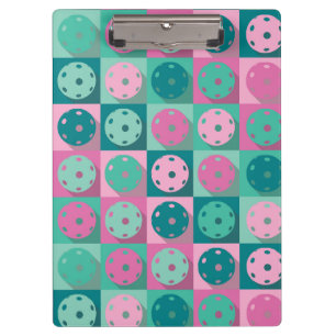 Porte-bloc Pickleball (minty green et rose)