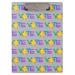 Porte-bloc Pince-notes de vote Sun / Pince-notes amusant pour