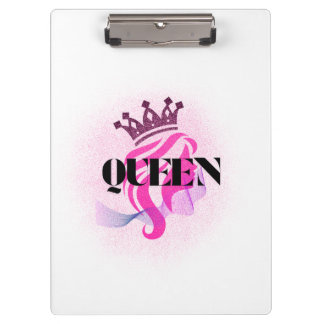 Porte-bloc Pink Queen Crown Design – Confident Feminine Power