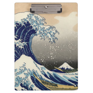 Porte-bloc PixDezines Vintage Great Wave Hokusai 斎 の 葛’飾