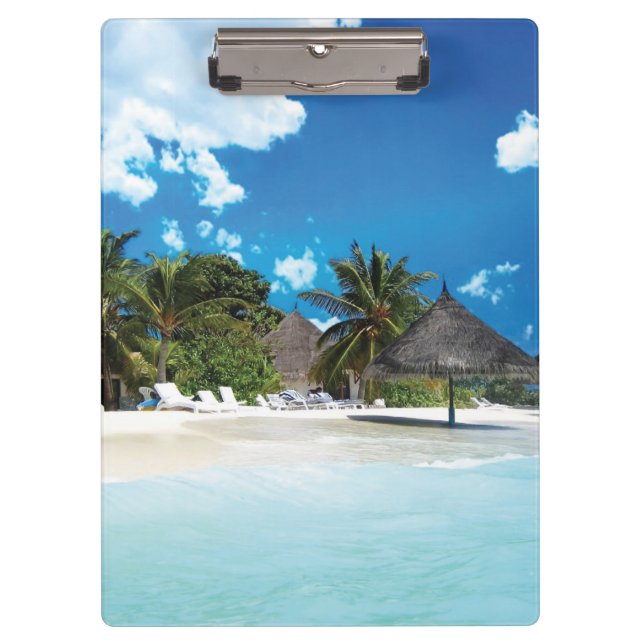 Porte-bloc Plage exotique (Devant)