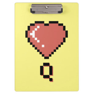 Porte-bloc Plan noir de la reine du coeur