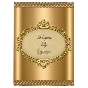 Porte-bloc Plaque de chaîne en bronze doré Ajouter le nom de 