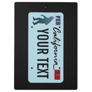Porte-bloc Plaque de licence California Sasquatch