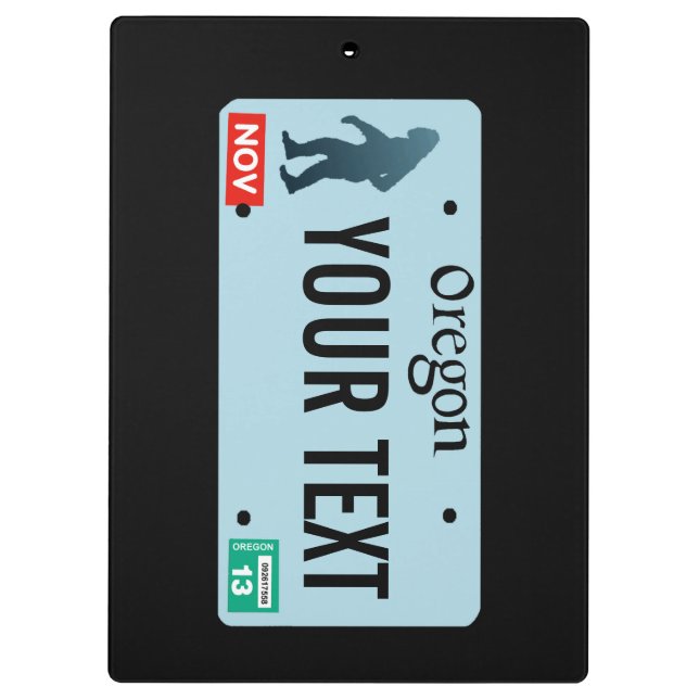 Porte-bloc Plaque de licence Oregon Sasquatch (Dos)