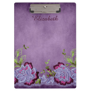 Porte-bloc Plutôt Violet Floral
