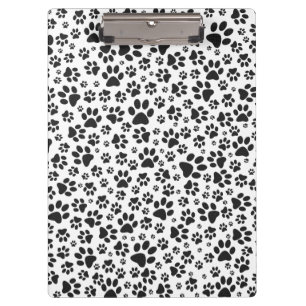 Porte-bloc Poches de chien noir et blanc Poka Dot