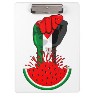 Porte-bloc Poing de résistance palestinienne sur le symbole d