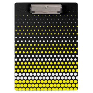 Porte-bloc Point de polka jaune et blanc de cadmium