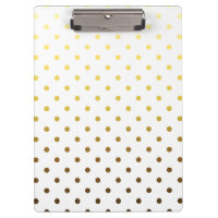 Point Polka Or Blanc