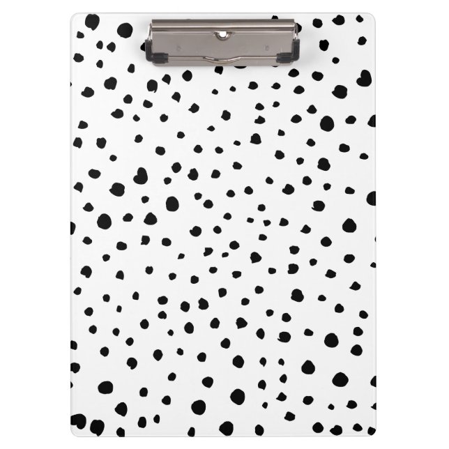 Porte-bloc Points dalmatiens, Points dalmatiens, Noir et Blan (Devant)