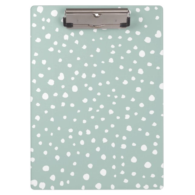 Porte-bloc Points Dalmatiens verts, Points Dalmatiens, Pots D (Devant)