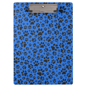 Porte-bloc Pois de chien noir et blanc Pointe Polka sur le bl