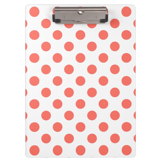 Porte-bloc Pois de corail vivant sur blanc (Devant)