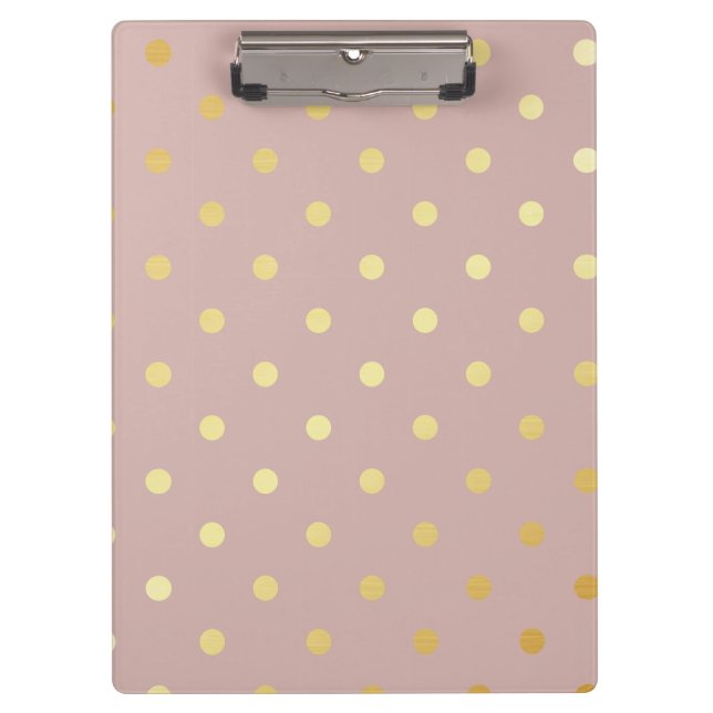Porte-bloc pois élégants faux or rose (Devant)