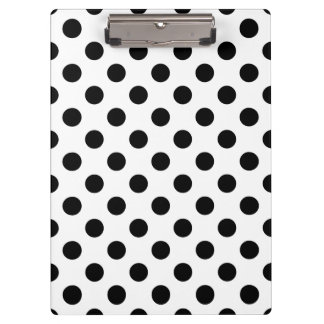 Porte-bloc Pois noirs en blanc
