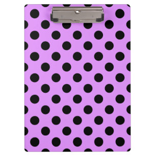 Porte-bloc Pois noirs sur lilas