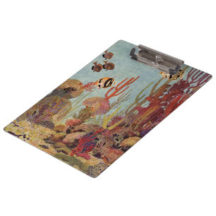 Porte-bloc Poisson-ange dans le corail, poissons tropicaux vi