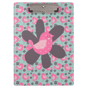 Porte-bloc Polka Dot Birds and Flowers