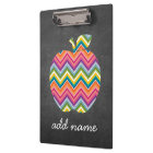Pomme enseignant personnalisée avec Motif Chevron