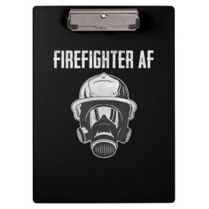 Porte-bloc Pompier AF   Masque gaz   Funny Firefighter