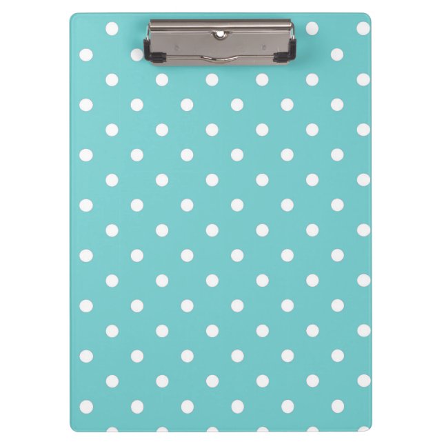 Porte-bloc Porte - bloc à points Turquoises Sky Polka (Devant)