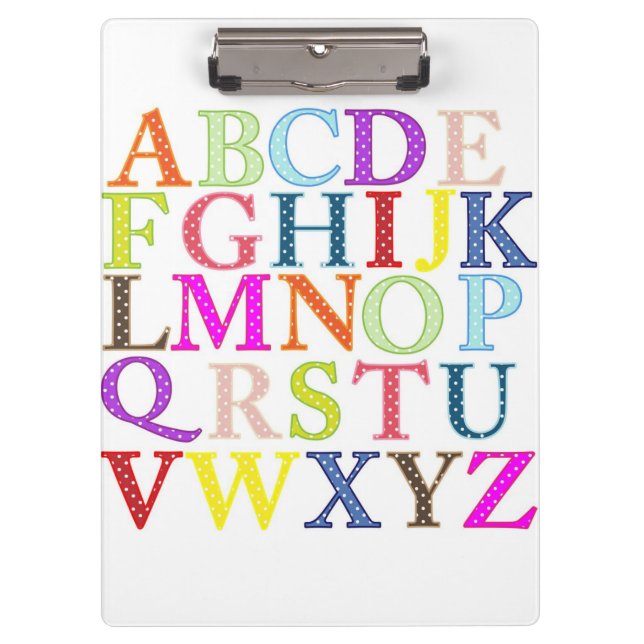 Porte-bloc Porte - bloc alphabet (Devant)