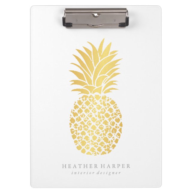 Porte-bloc Porte - bloc - ananas d'or (Devant)